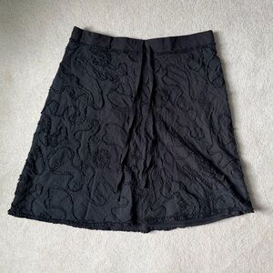 Max Studio Charcoal Textured Skirt